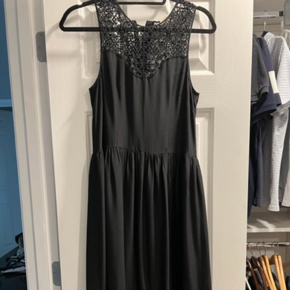 Ulla Johnson Black Calista Crochet Silk Casual Maxi Dress - Picture 3 of 7